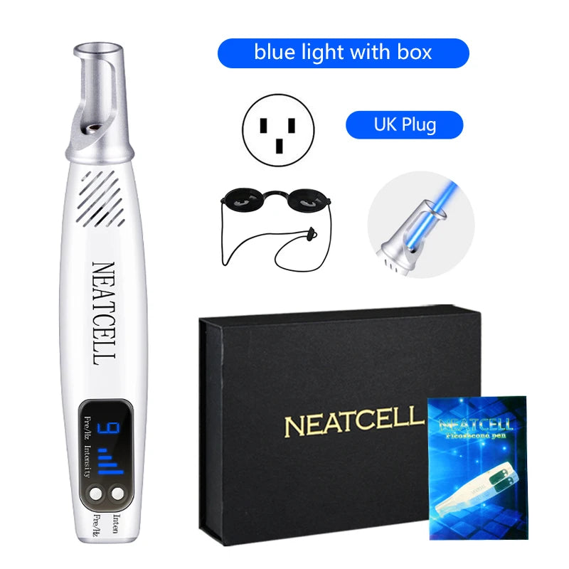 Picosecond Laser Pen for Scar Removal - Blue Light Therapy Mole Freckle Remover - JStorehub 