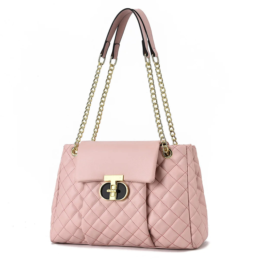 Luxury Brand Designer Women Fashionable Handbag with Diamond Grid - SalmanStore 