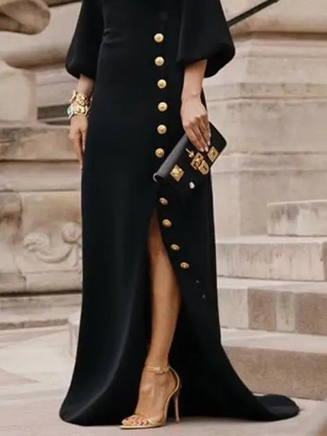 Women Dresses: Modigirl 2025 Black Gown - Salman Store