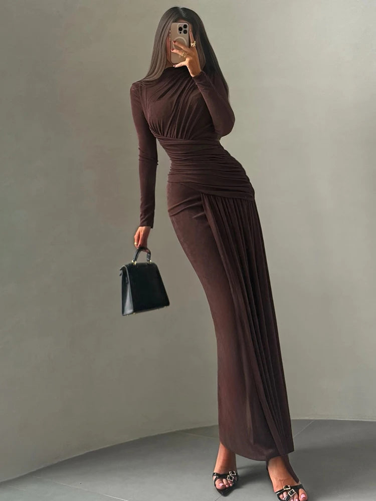 Women Dresses: NIBBER Ankle-Length A-Line Dress | Salman Store