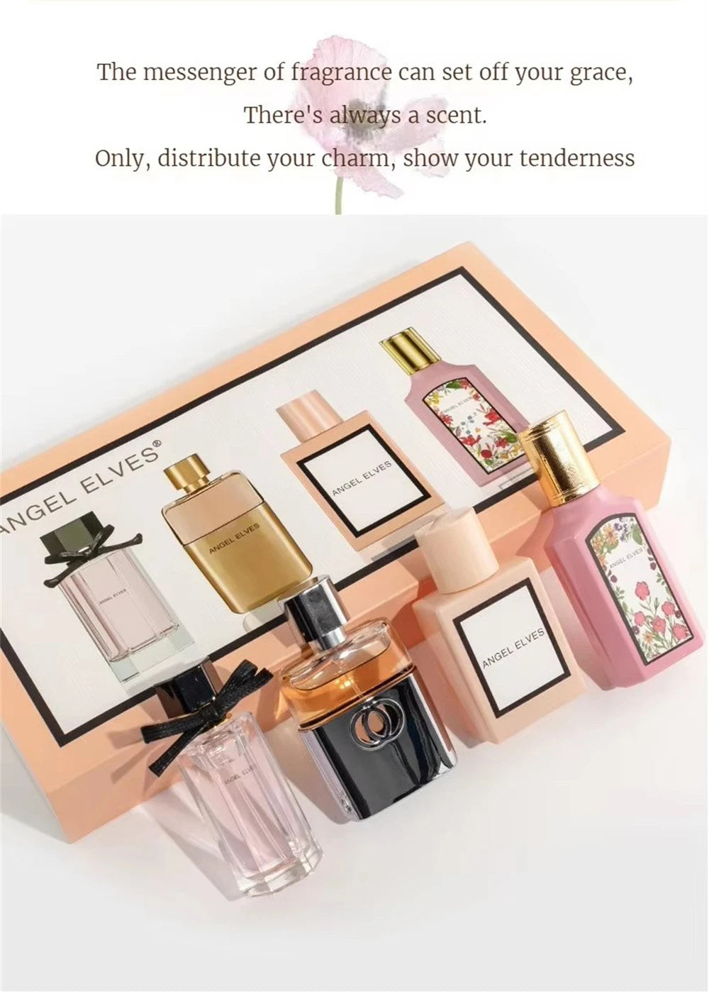 4pcs Floral Perfume Gift Set for Women - 120ml Long Lasting Spray - JStorehub 