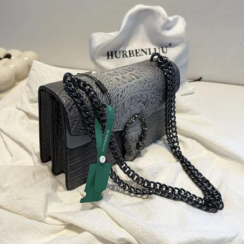 Crocodile Pattern Underarm Bag Dionysus Handbag Texture Niche - SalmanStore 