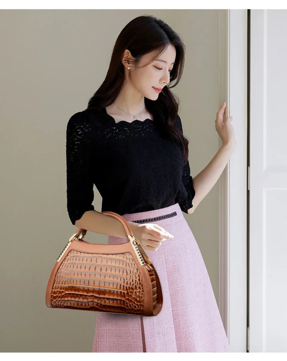 Women Brand Luxury Handbags Women Bags Designer Hobos Two Layers Sac - SalmanStore 