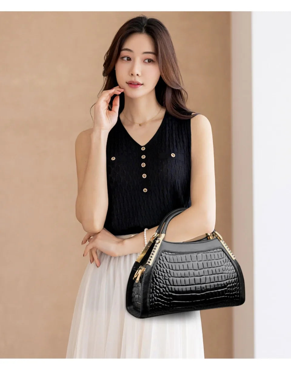 Women Brand Luxury Handbags Women Bags Designer Hobos Two Layers Sac - SalmanStore 