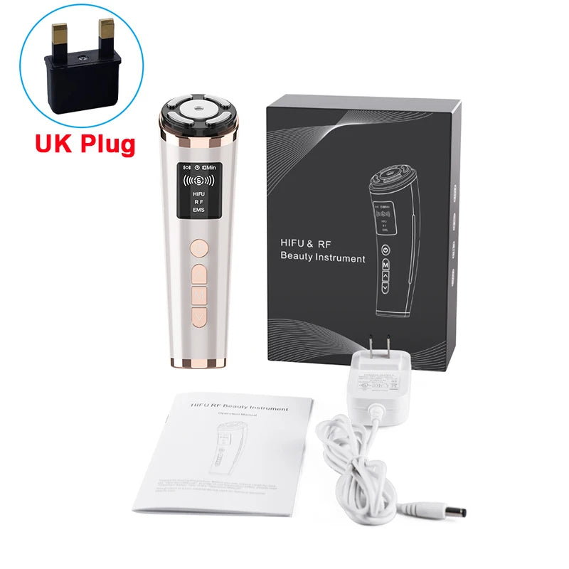 HIFU Face Lifting Machine - EMS Microcurrent Skin Rejuvenation Massager - JStorehub 