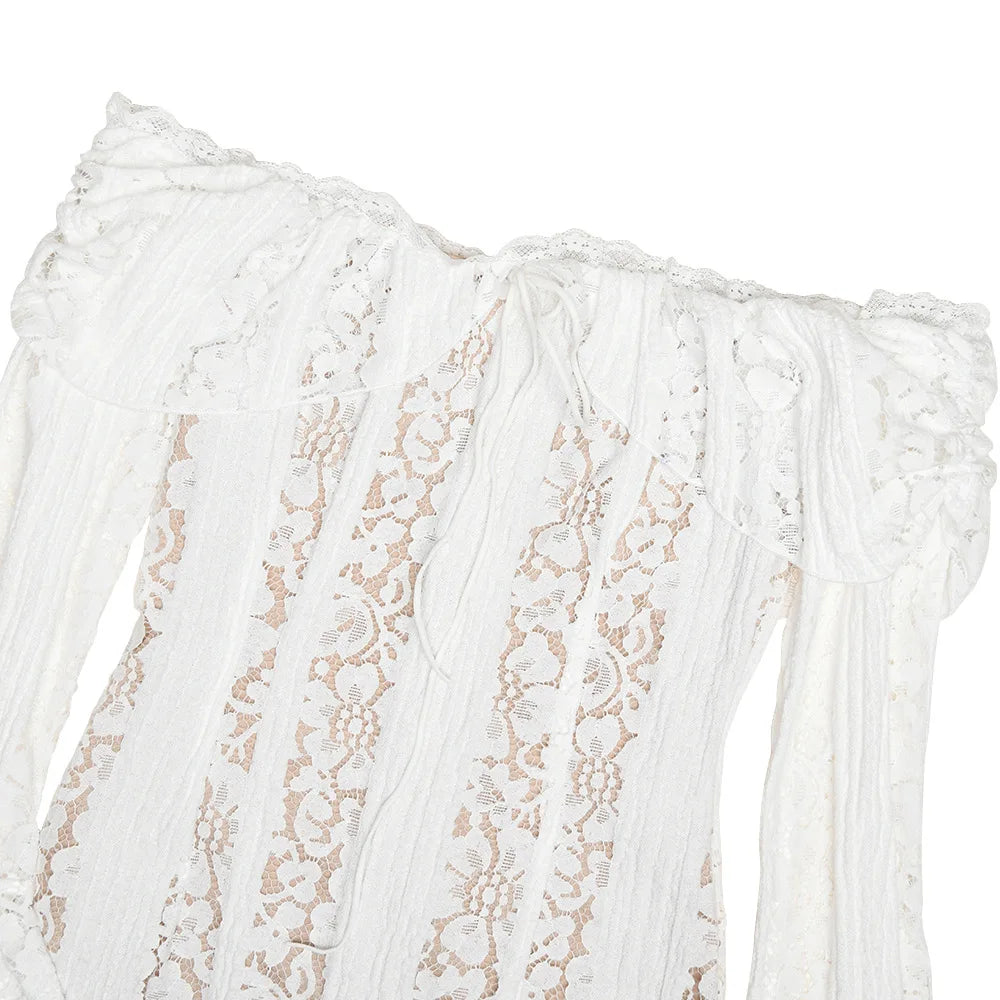 Elegant Off-Shoulder Maxi Dress - Suninheart 2025 Trendsetter