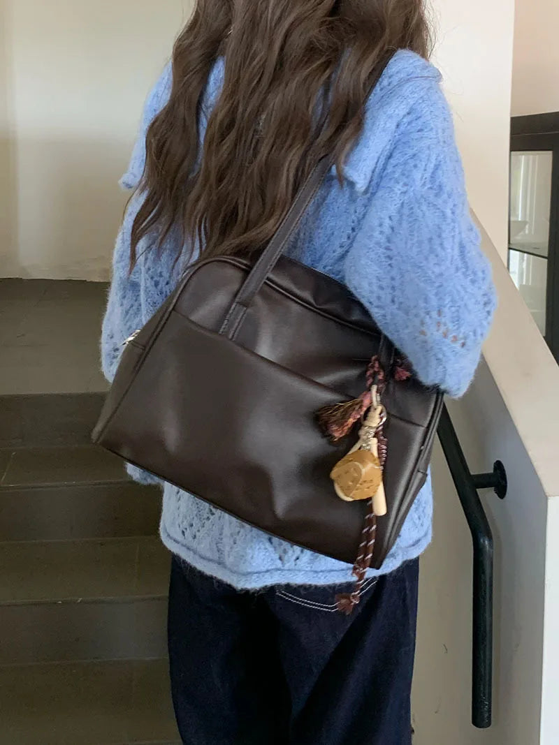 Korean Style Large Capacity Single Shoulder Bag for Women - JStorehub 