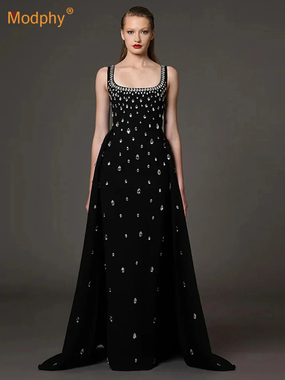 Women Dresses: Modphy Black Diamond Camisole Dress - Salman Store