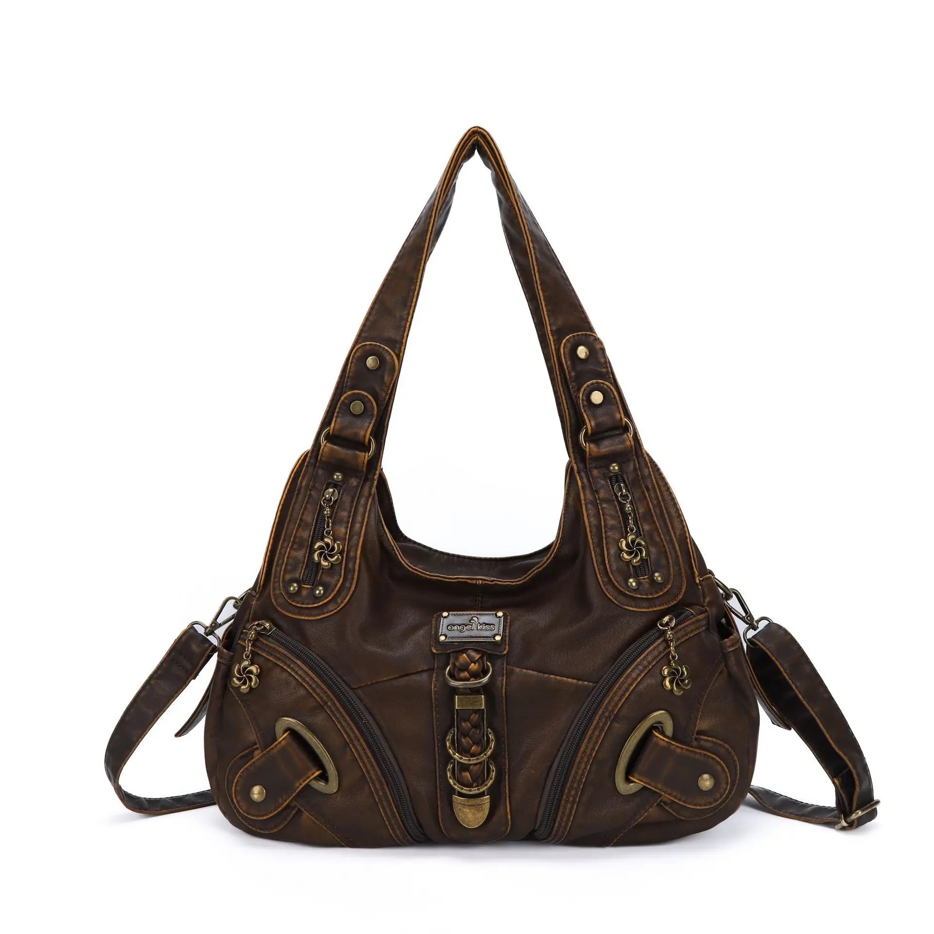 Leopard Print Handbag for Women - Fashionable Animal Print Shoulder Bag