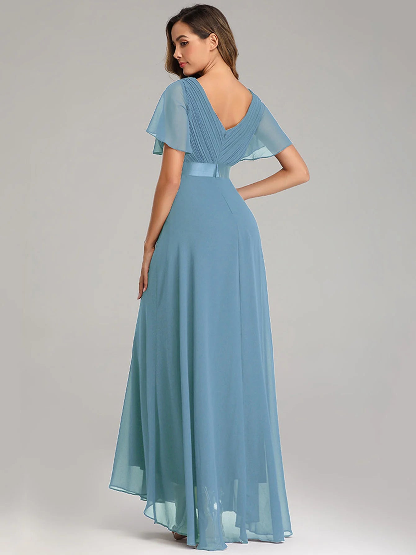 Sexy Pink Chiffon Tulle Maxi Summer Dress - Casual Vintage Long Party Gown