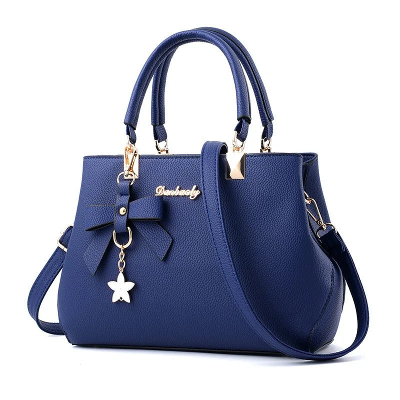 Korean Trendy Bow Shoulder Bag - Large Capacity Messenger Bag for Women - JStorehub 