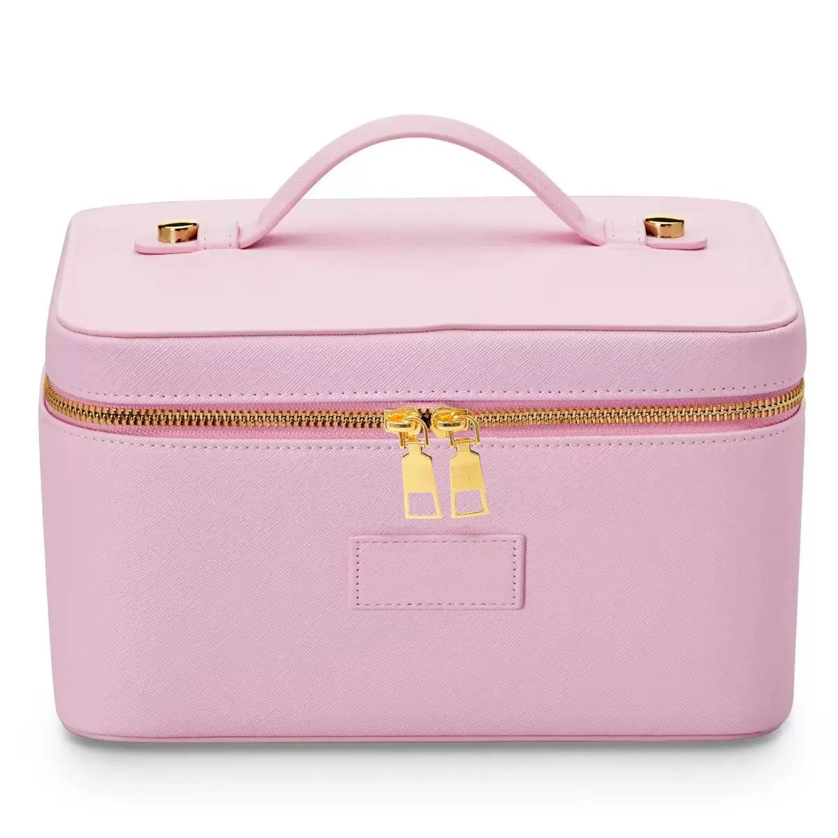 Custom Name Ladies Saffiano Split Leather Travel Toiletry Bag - Hanging Makeup Organizer - JStorehub 