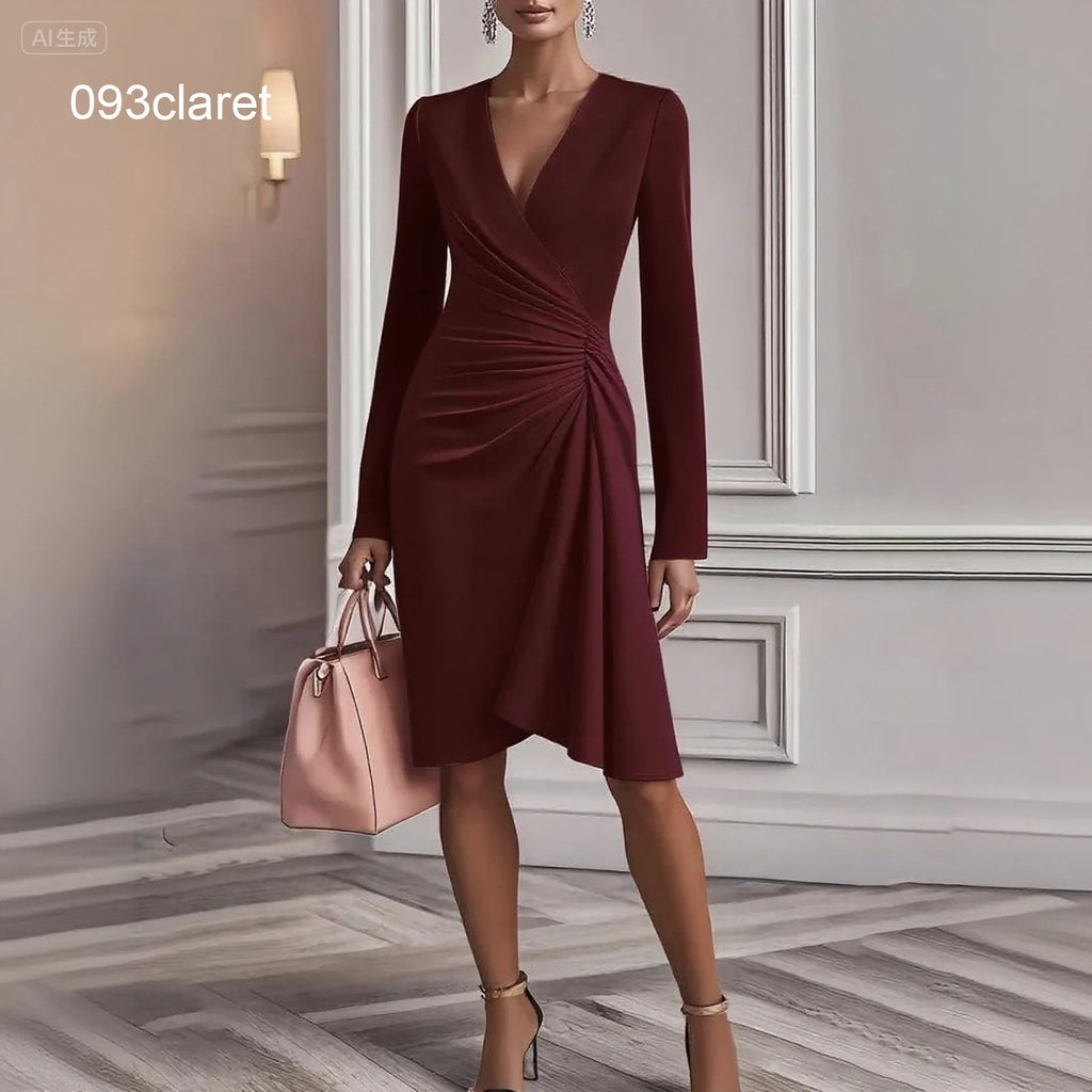 Women's Short Sleeve Chiffon Evening Dress - Bohemian Party Long Gown - JStorehub 