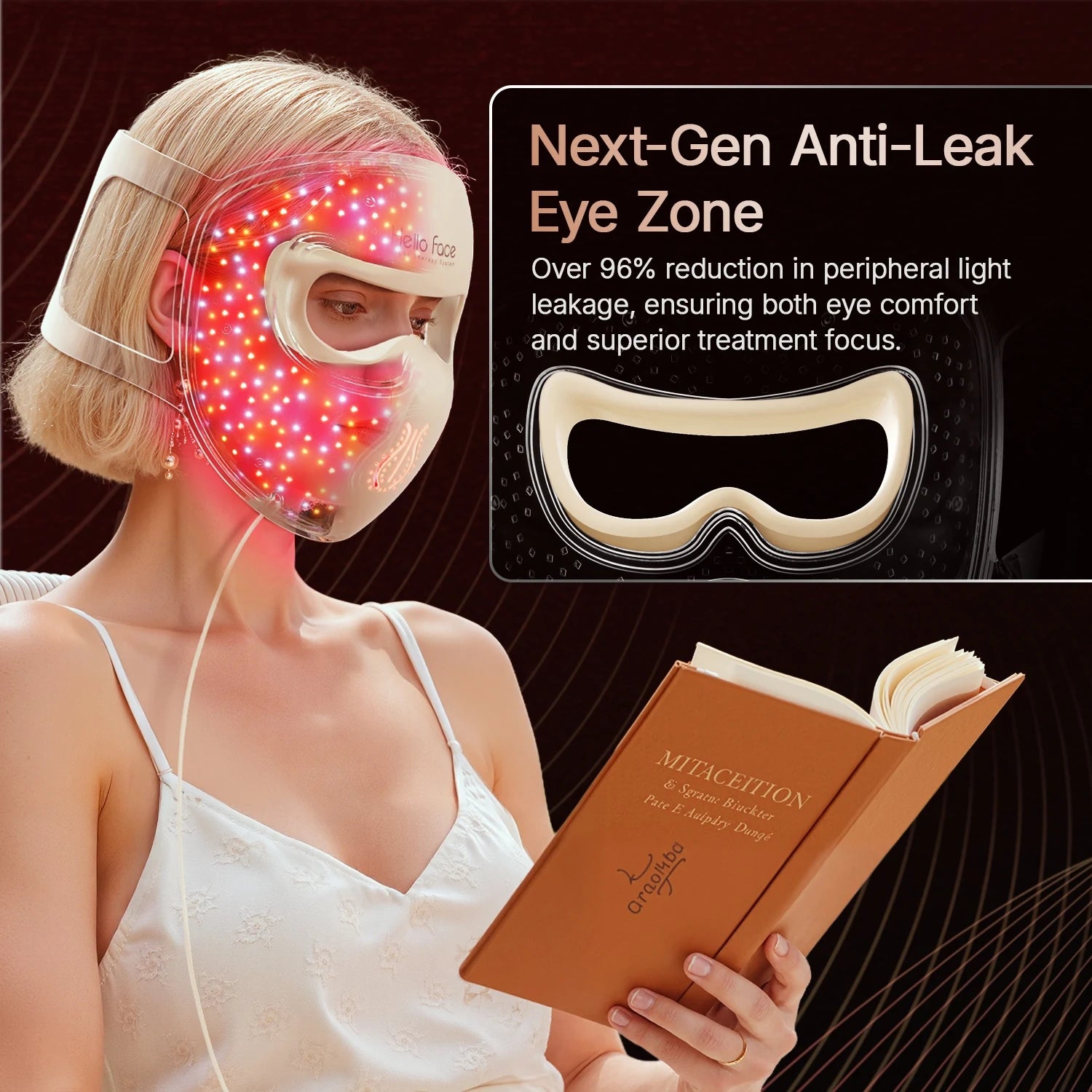 Hello Face M300 4D LED Light Therapy Mask - Anti-Aging & Acne Care - JStorehub 