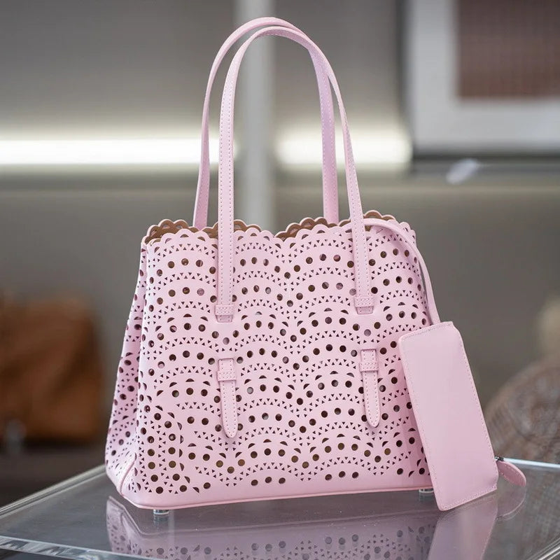 Beige Small Tote Shoulder Bag for Women - Handheld Travel Daily Bag