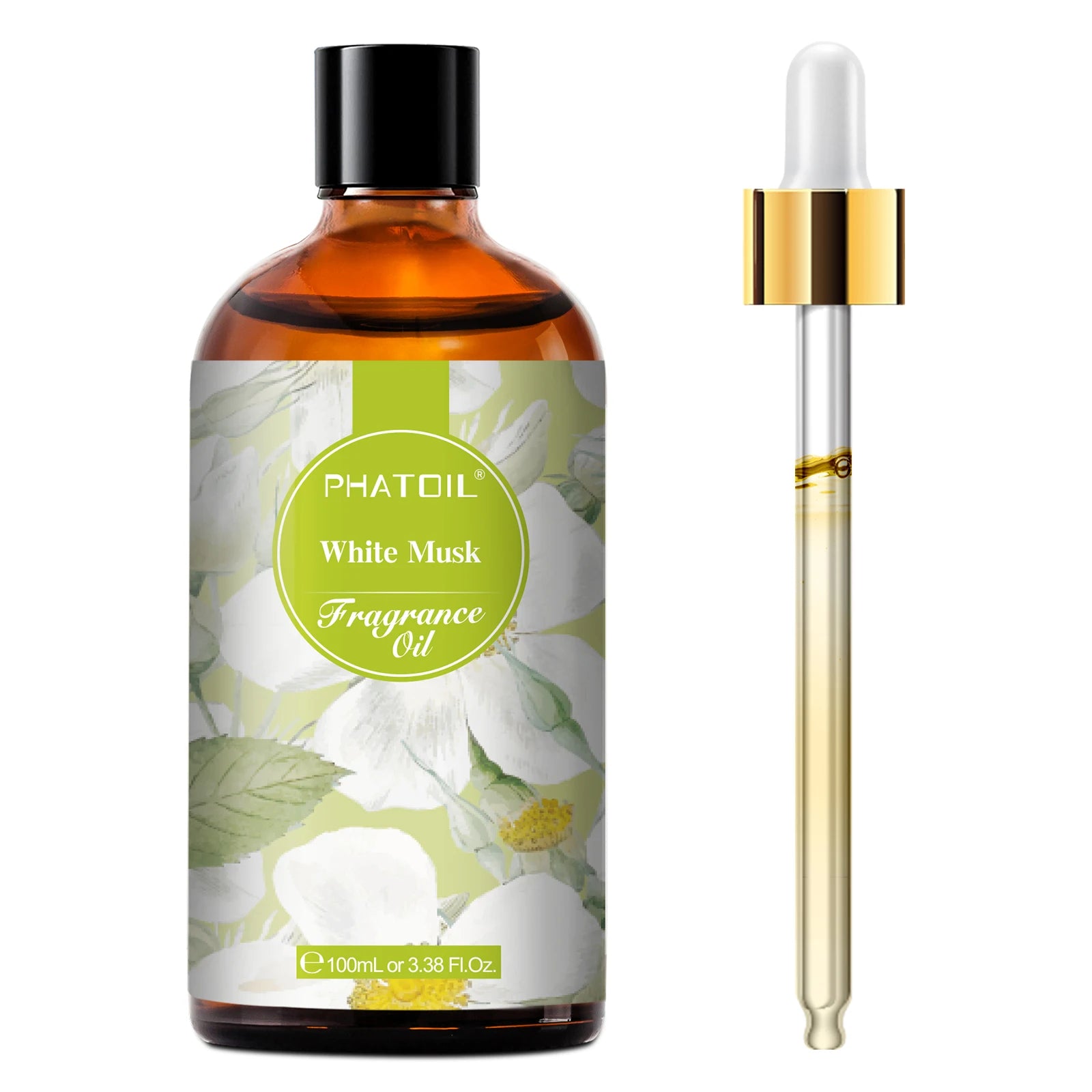 Phatoil 100ml Fragrance Oil with Dropper - White Musk Orange Blossom - JStorehub 
