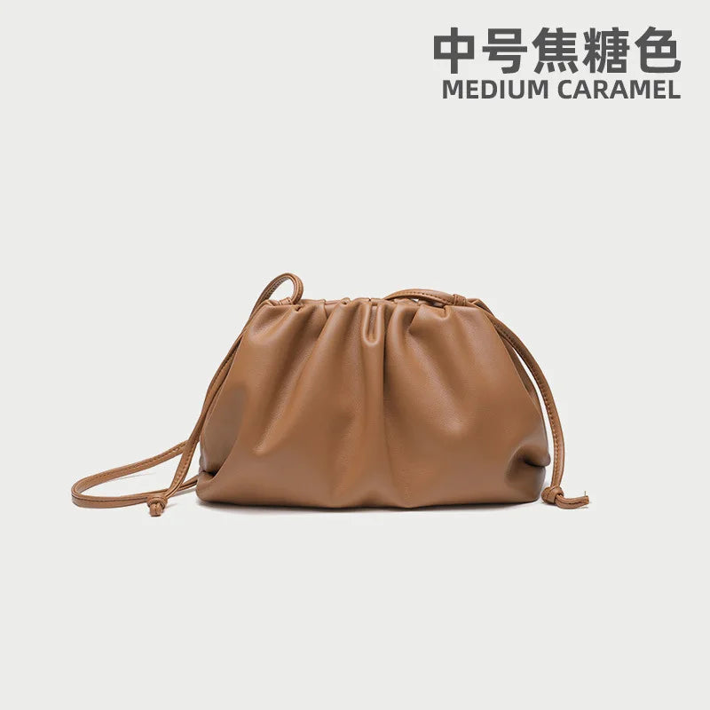 Luxury Soft PU Leather Shoulder Bag for Women - Small Crossbody Messenger Bag