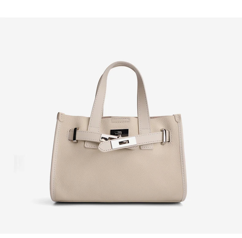 Cowhide Satchel Bag for Women 2026 - Mini Genuine Leather Crossbody Bag - JStorehub 