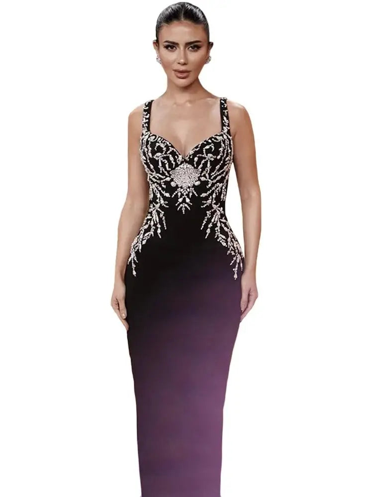 Women Dresses: Elegant Beading Bandage Dress | Salman Store