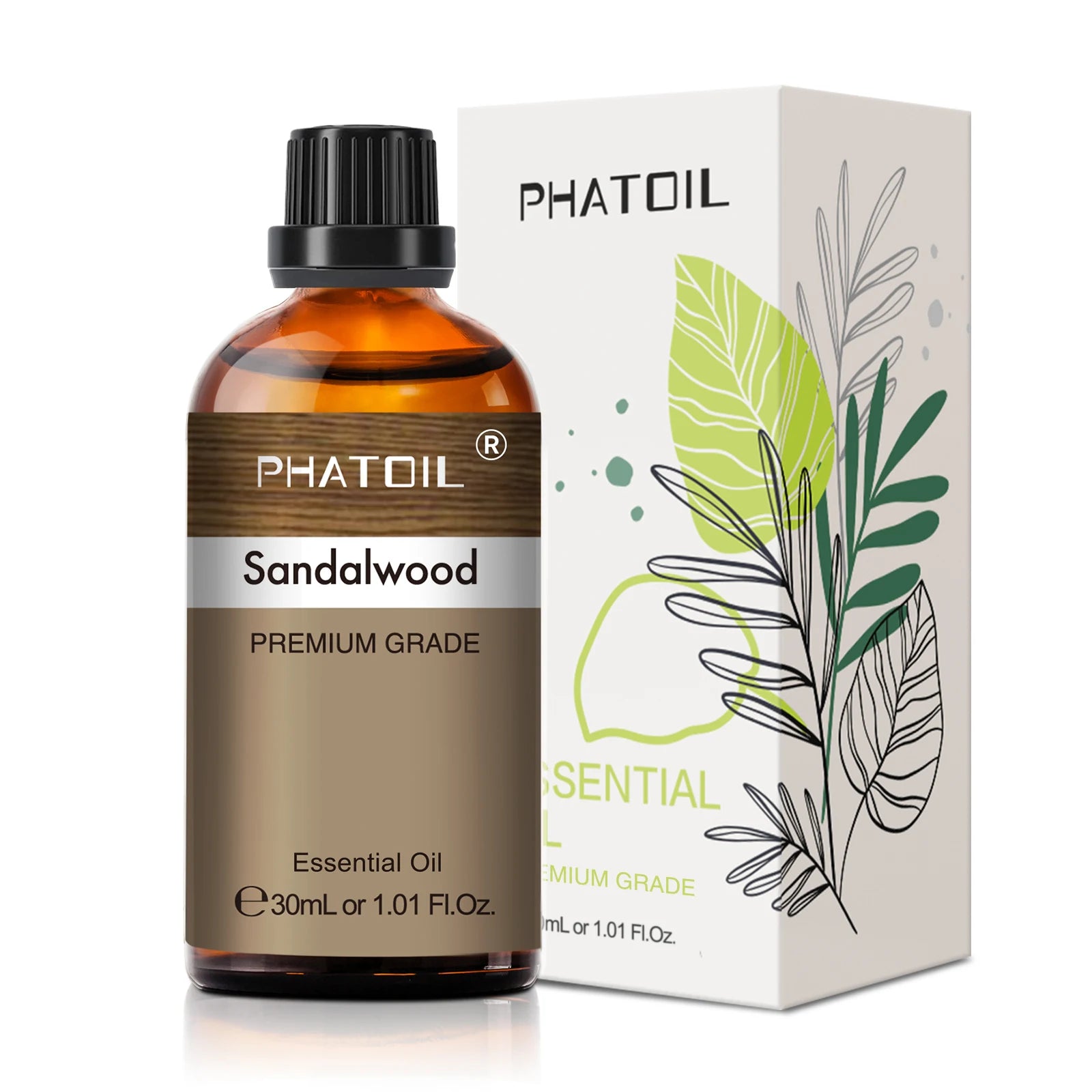 Phatoil 30ml Aromatherapy Essential Oil Set - Lavender Eucalyptus Vanilla Orange