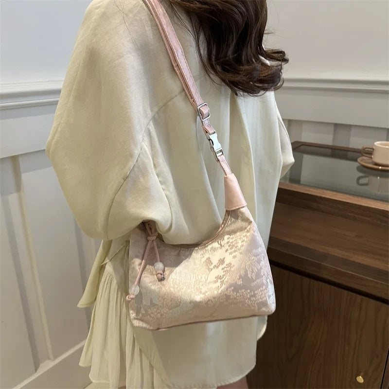 Chinese Style Fine Embroidery Shoulder Bag 2025 - Fashion Crossbody Tote Handbag for Women - JStorehub 