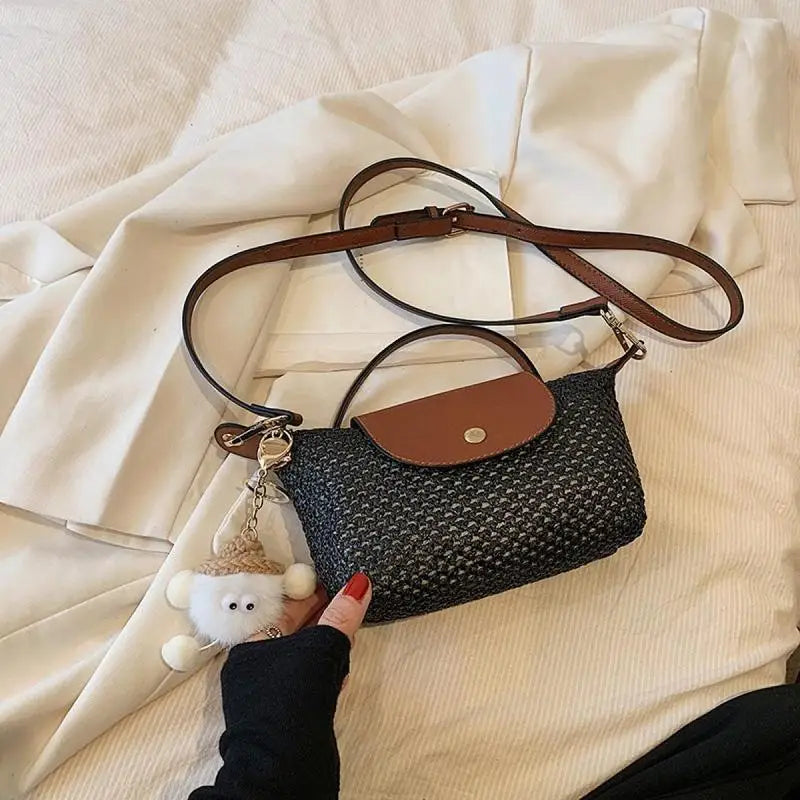 Summer Straw Braided Women's Shoulder Bag - SalmanStore 