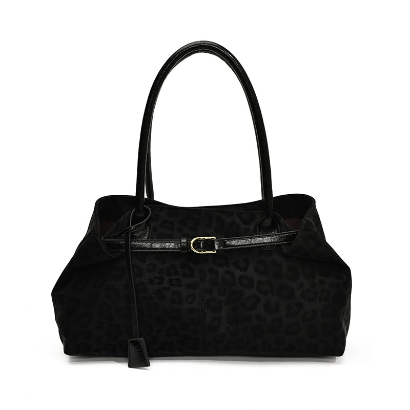 Leopard PU Leather Shoulder Bag for Women - 2026 Luxury Trend Tote Handbag - JStorehub 