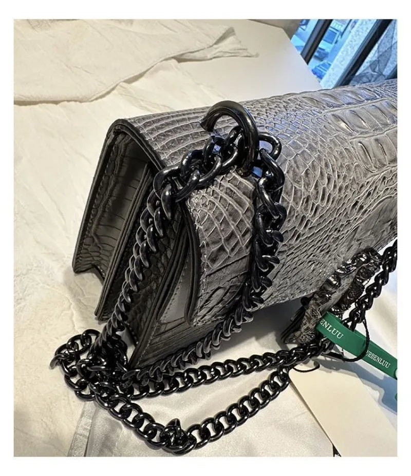 Crocodile Pattern Underarm Bag Dionysus Handbag Texture Niche - SalmanStore 