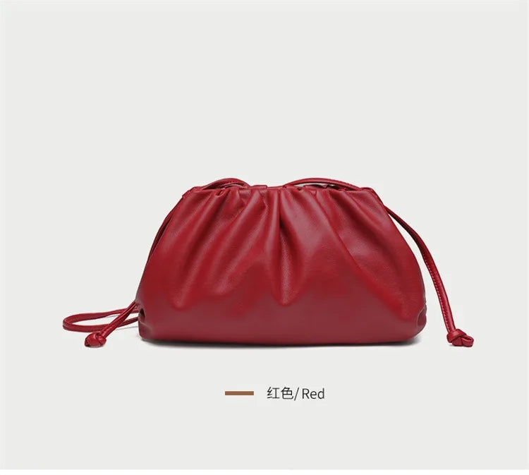 Luxury Soft PU Leather Shoulder Bag for Women - Small Crossbody Messenger Bag