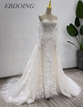 2-in-1 Mermaid Wedding Dress - Sweetheart Neckline Customized Bridal Gown - JStorehub 