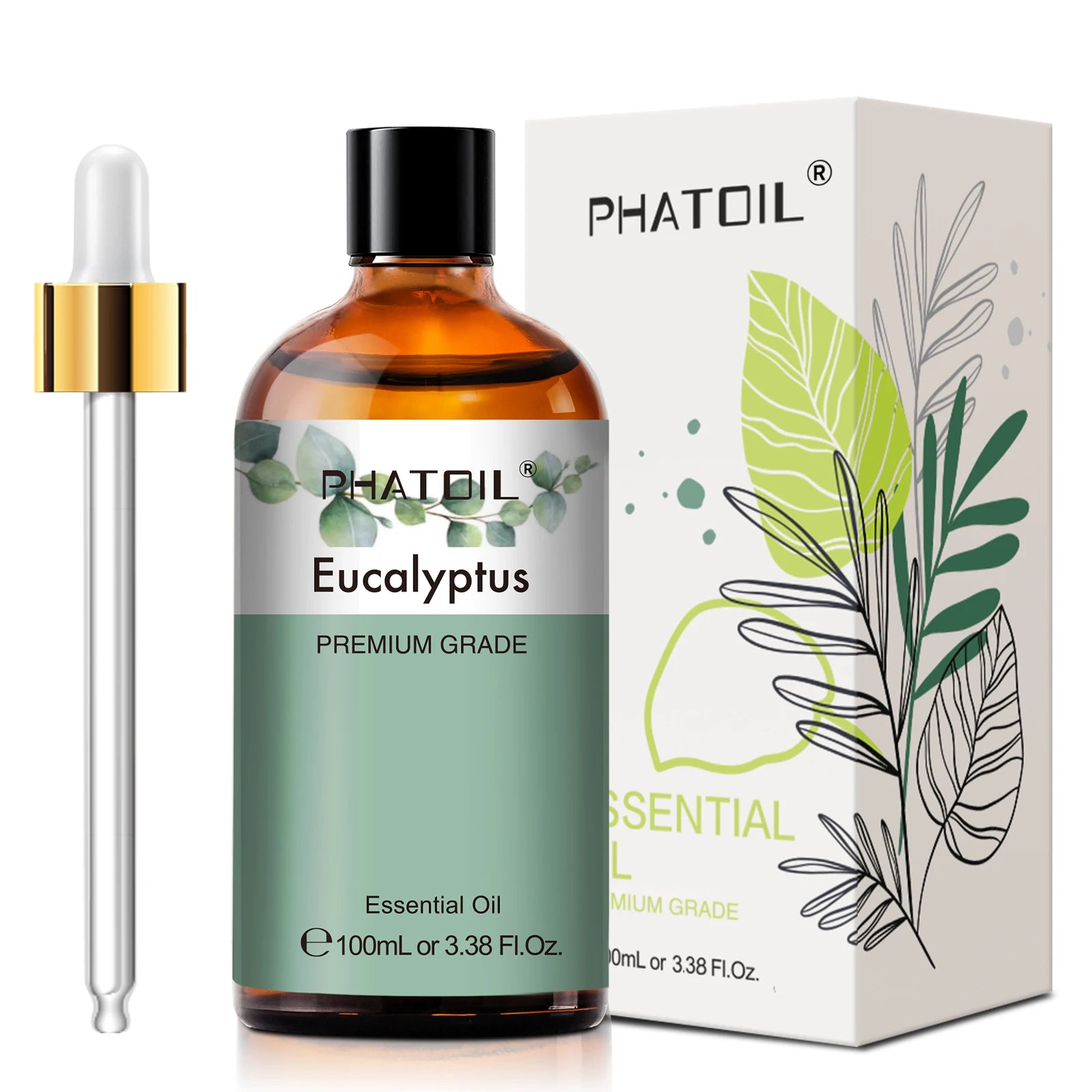 Phatoil 100ml Premium Essential Oil Set - Sandalwood Lavender Eucalyptus - JStorehub 