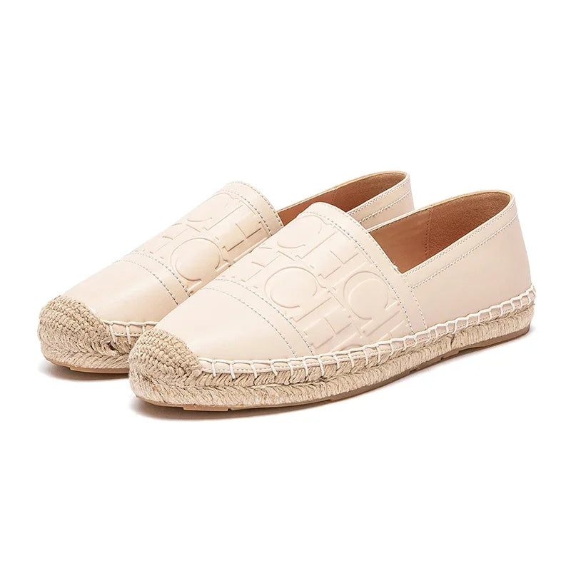 Women's Beach Shoes 2025 - Anti-Slip Handmade Hemp Bottom Flat Casual Shoes - JStorehub 