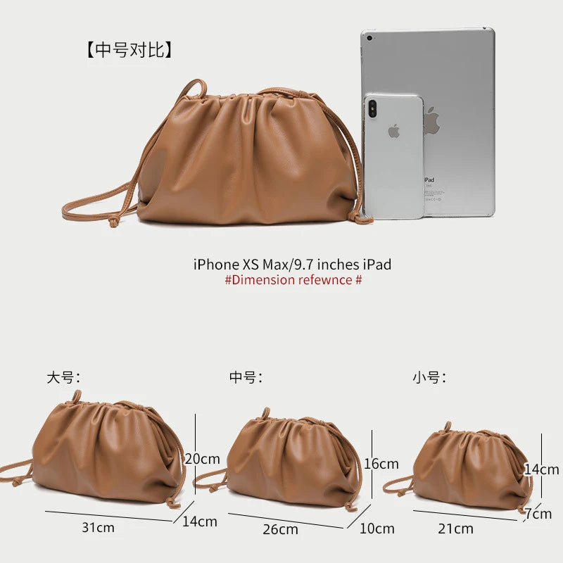 Luxury Soft PU Leather Shoulder Bag for Women - Small Crossbody Messenger Bag - JStorehub 