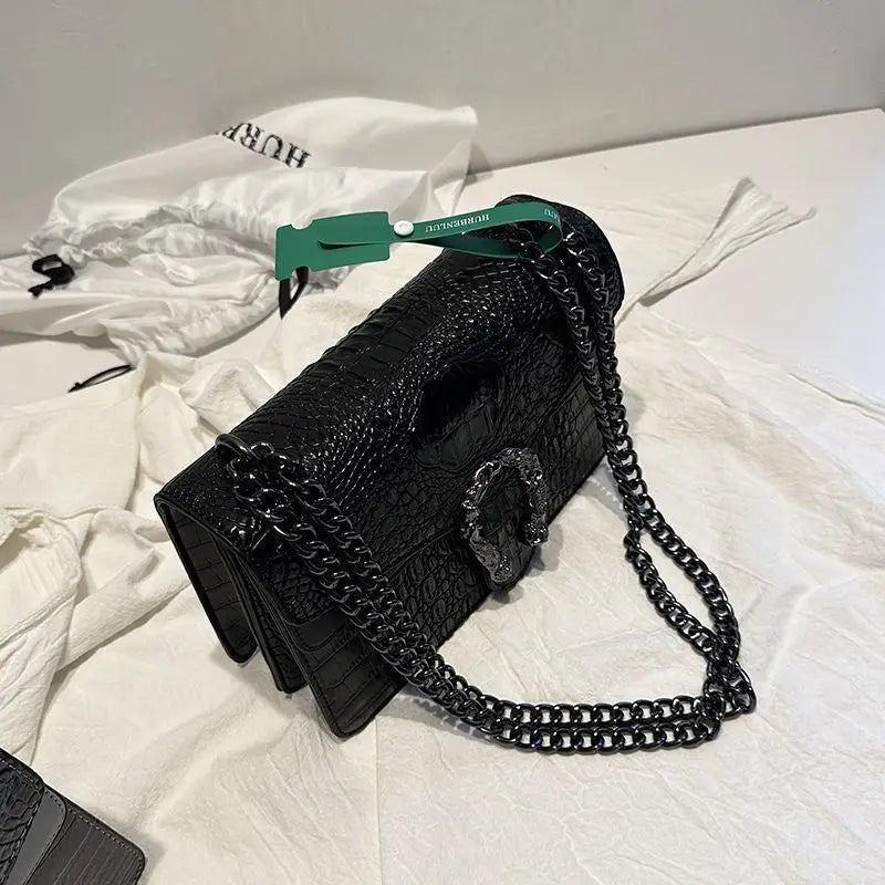 Crocodile Pattern Underarm Bag Dionysus Handbag Texture Niche - SalmanStore 