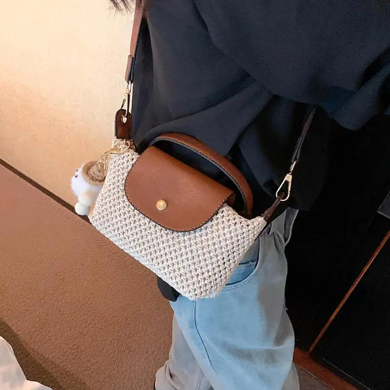 Summer Straw Braided Women's Shoulder Bag - SalmanStore 