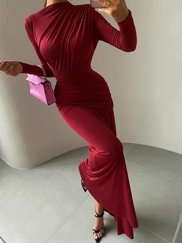 Women Dresses: NIBBER Ankle-Length A-Line Dress | Salman Store