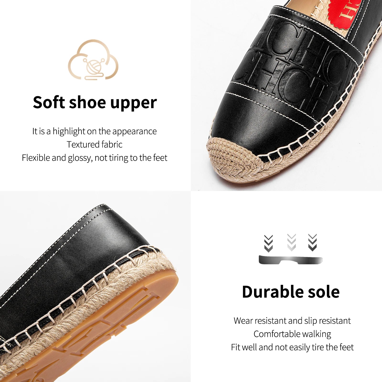 Women's Beach Shoes 2025 - Anti-Slip Handmade Hemp Bottom Flat Casual Shoes - JStorehub 