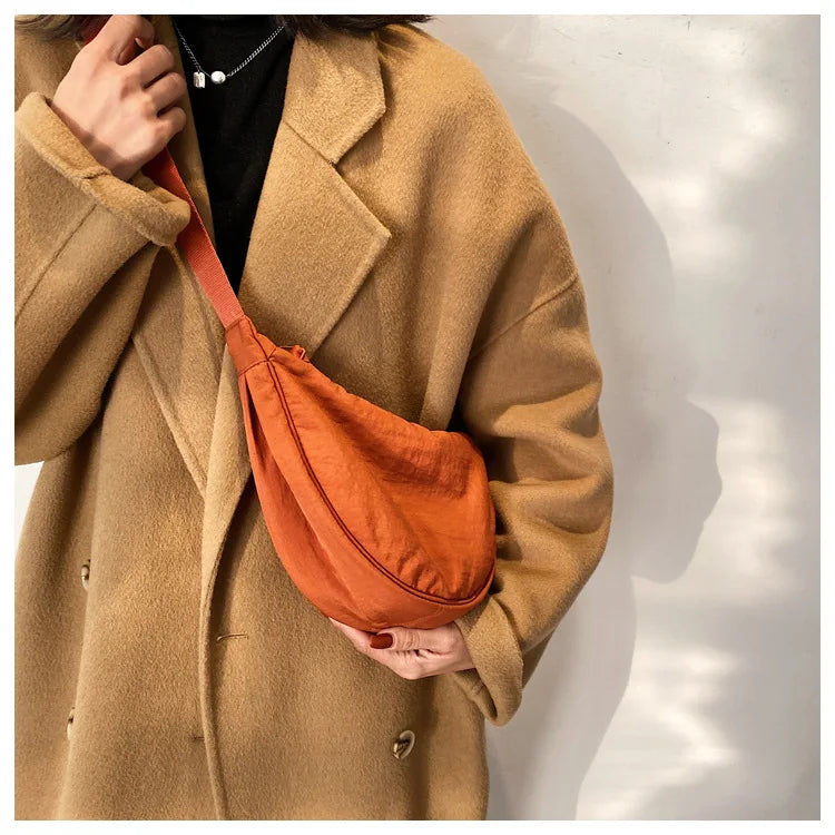 Casual Nylon Hobo Crossbody Bag for Women - Large Capacity Designer Shoulder - JStorehub 
