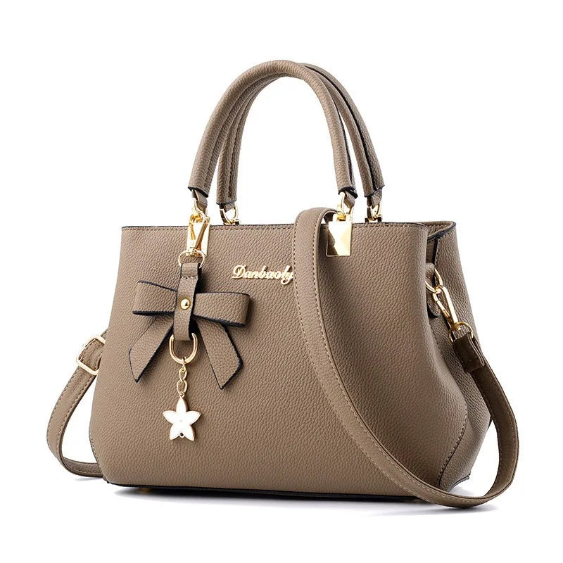 Korean Trendy Bow Shoulder Bag - Large Capacity Messenger Bag for Women - JStorehub 