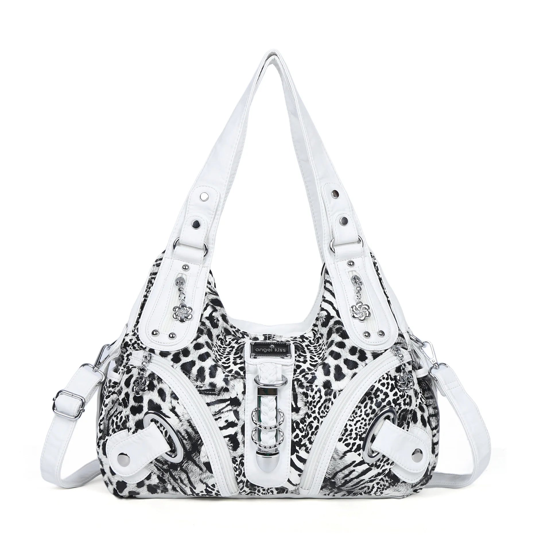 Leopard Print Handbag for Women - Fashionable Animal Print Shoulder Bag