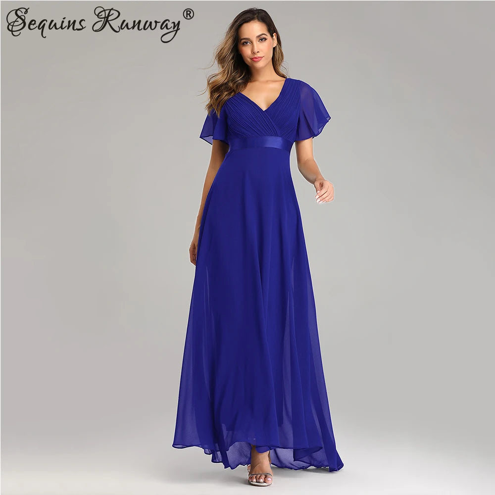 Sexy Pink Chiffon Tulle Maxi Summer Dress - Casual Vintage Long Party Gown