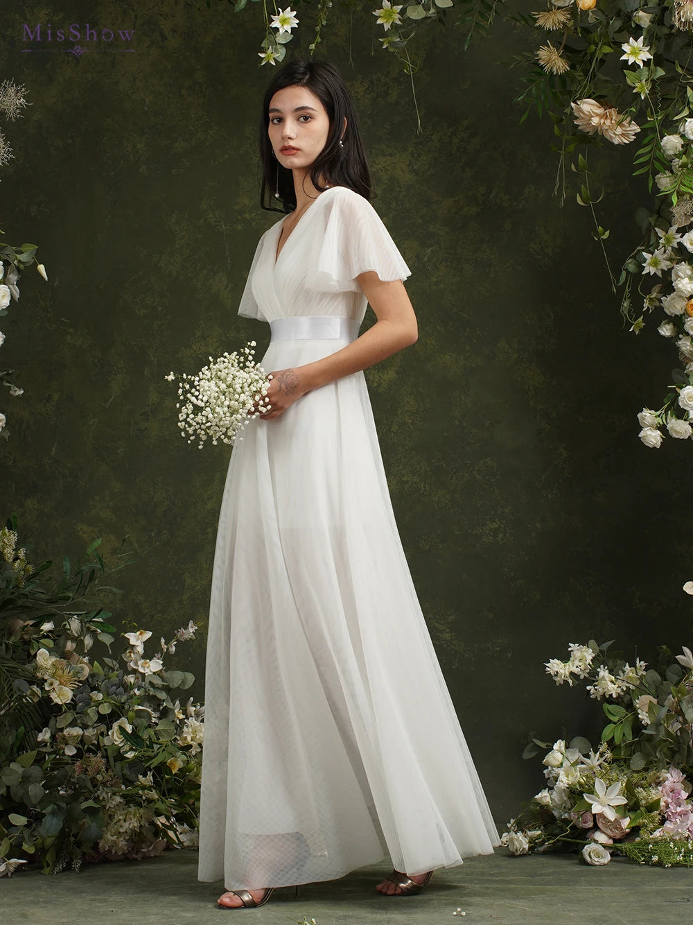Elegant Wedding Dress for Women – Modern Bridal Gown - SalmanStore 