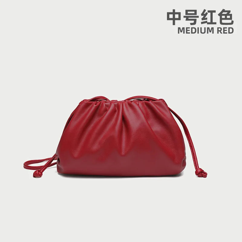 Luxury Soft PU Leather Shoulder Bag for Women - Small Crossbody Messenger Bag