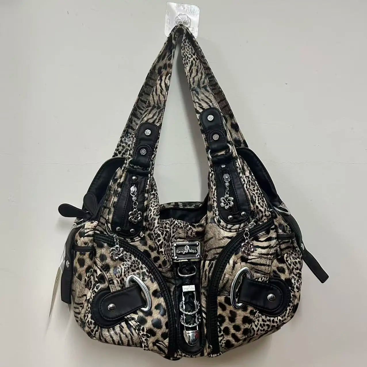 Vingtae Women Handbags Leopard Bag Top-handle Handbag Fashion - SalmanStore 