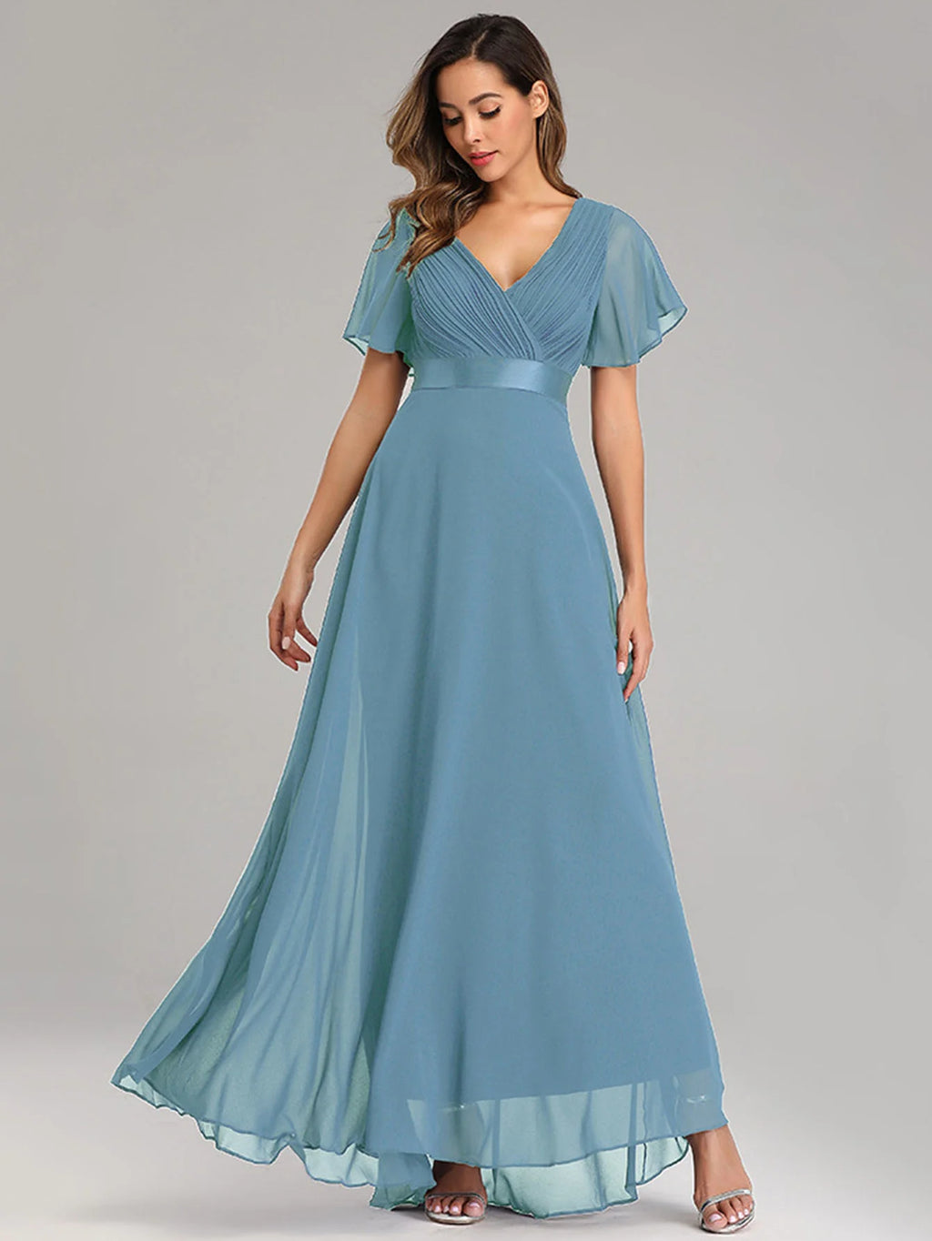 Sexy Pink Chiffon Tulle Maxi Summer Dress - Casual Vintage Long Party Gown