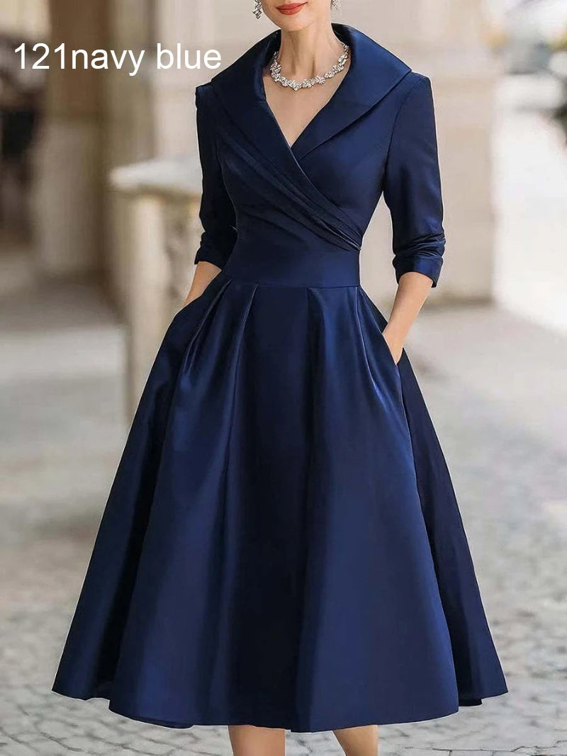 Women's Short Sleeve Chiffon Evening Dress - Bohemian Party Long Gown - JStorehub 