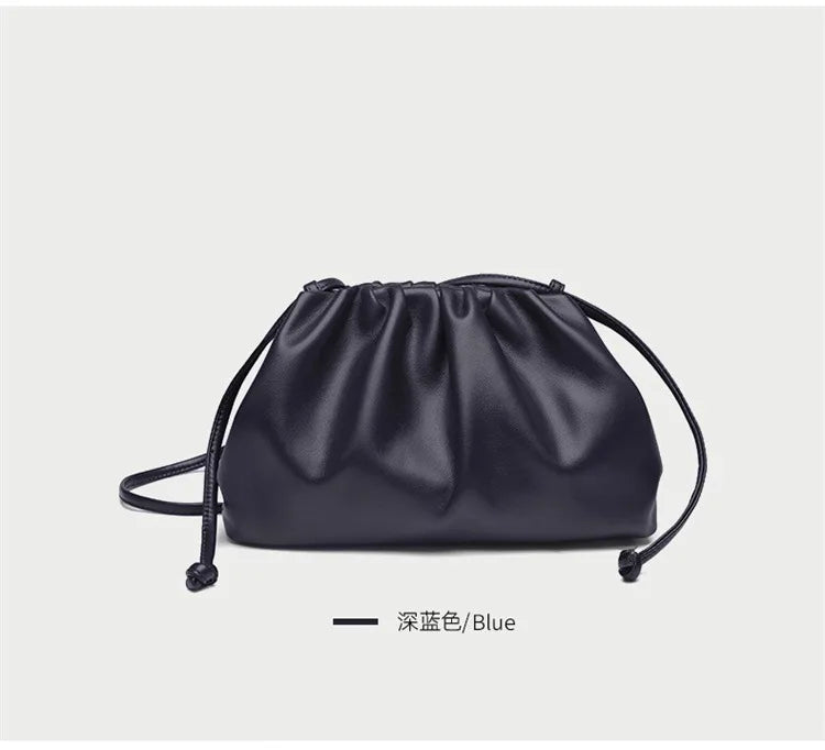 Luxury Soft PU Leather Shoulder Bag for Women - Small Crossbody Messenger Bag