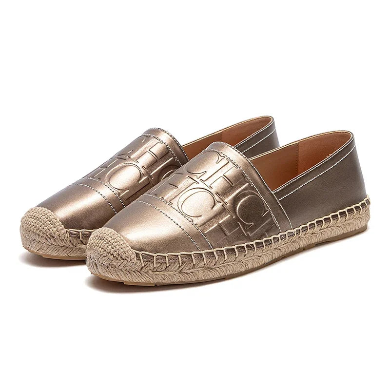 Women's Beach Shoes 2025 - Anti-Slip Handmade Hemp Bottom Flat Casual Shoes - JStorehub 