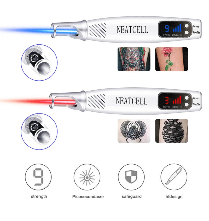 Picosecond Laser Pen for Scar Removal - Blue Light Therapy Mole Freckle Remover - JStorehub 