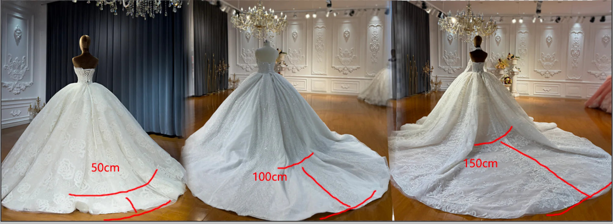 Customized Full Beading V-Neck Wedding Dress - Amanda Novias 2026 Bridal Gown - JStorehub 